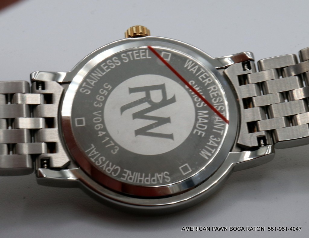 Raymond Weil 5593 Toccata Stainless Steel Two Tone Quartz Watch 35mm Blue Dial