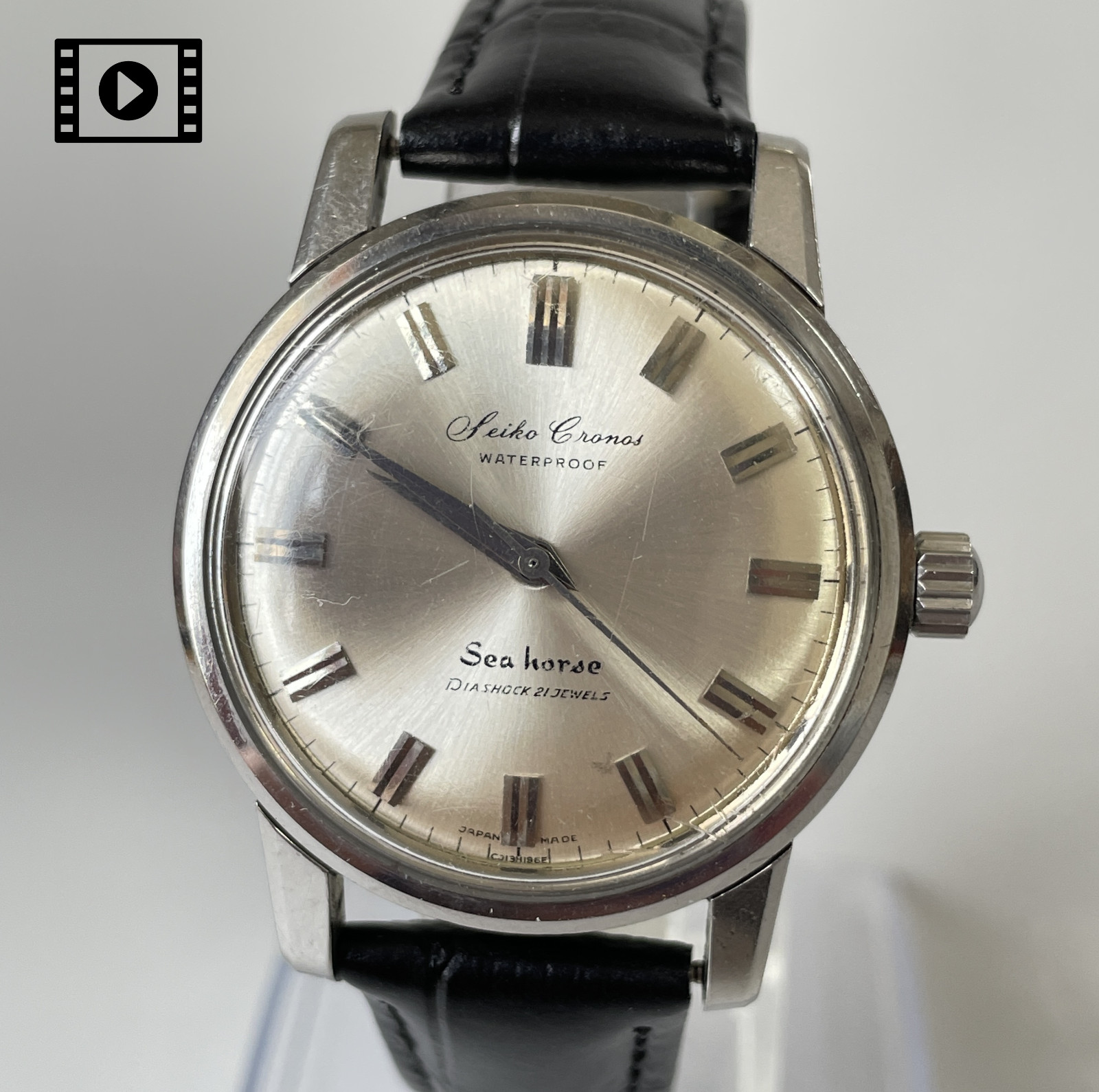 Seiko Cronos Seahorse J13032 Vintage 1960’s [US Stock] Men Watch Manual *Exc+5