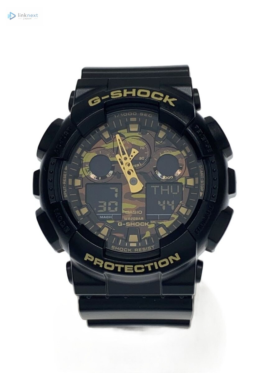 CASIO G-SHOCK GA-100CF-1A9JF Men’s Analog-Digital Rubber Watch