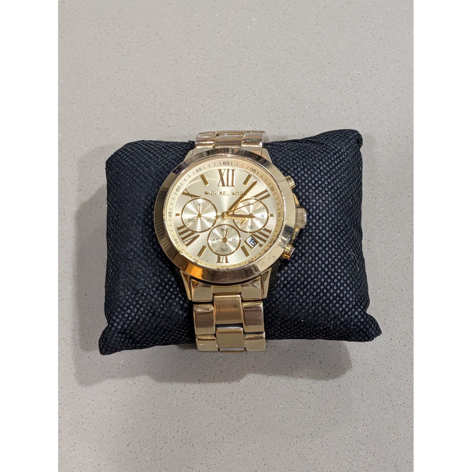 Michael Kors MK5777 Gold-Tone Chronograph | Roman Numerals | Designer watch