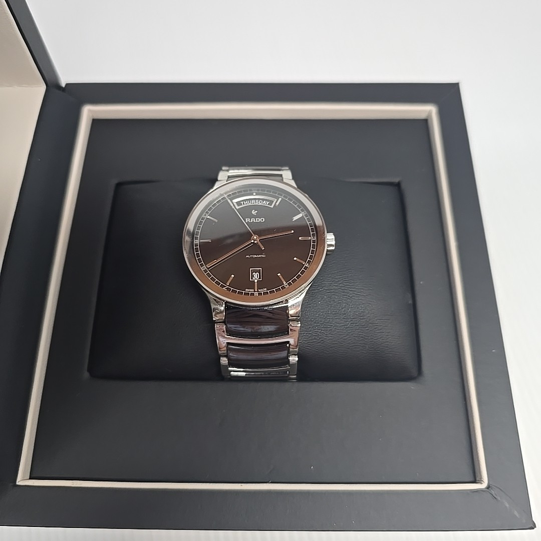 Rado Centrix Automatic Black Ceramic, S/Steel, Mens’ Dress Watch