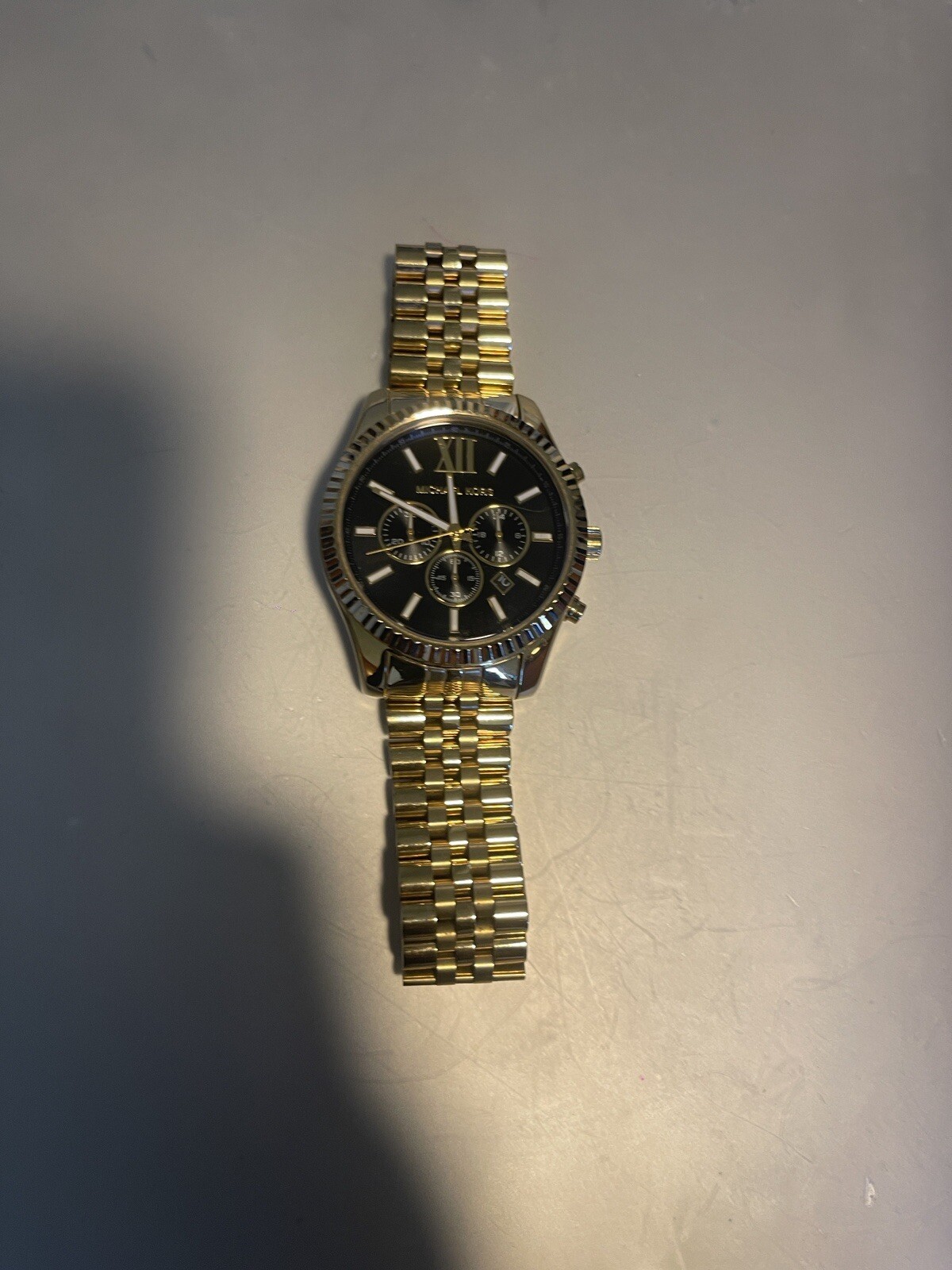 Michael Kors Lexington MK8286 Men Gold Stainless Steel Analog Dial Watch