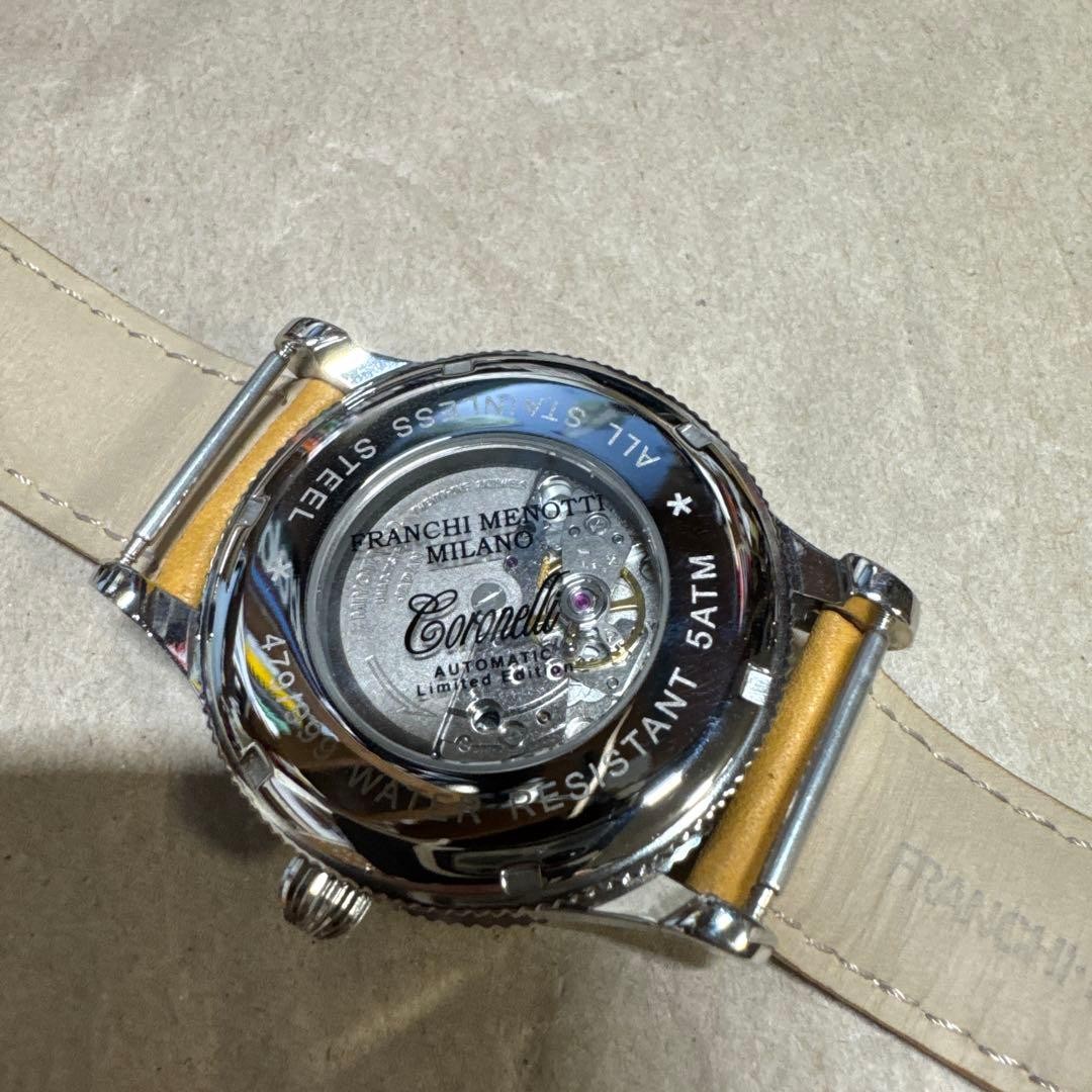 FRANCHI MENOTTI automatic watch black yellow