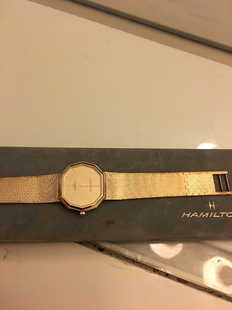 Hamilton Celebrity XC Swiss Mens Vintage Watch Cold Tone