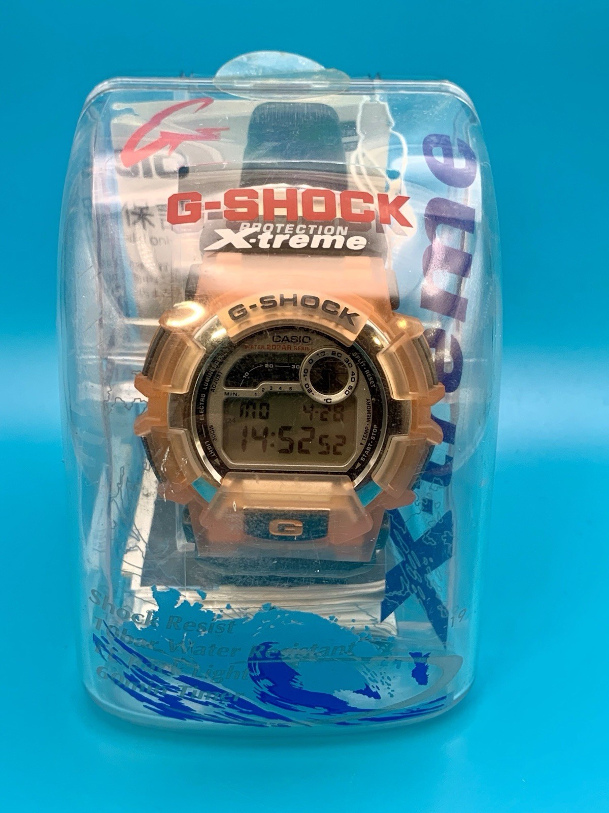 CASIO VINTAGE G-SHOCK DW-9500XS-4T X-TREME Thermometer Boxed 1998 Japan Y