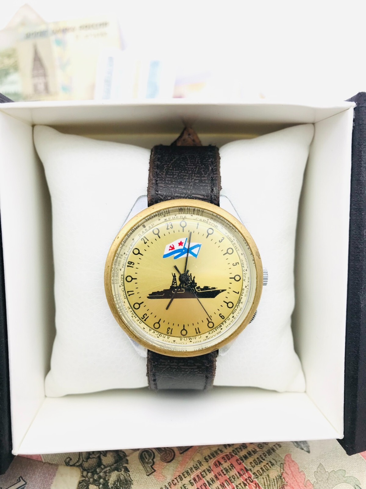 🐧 Rare Raketa 24 Cities Polar Soviet Arctic Watch 2623 Wristwatch USSR ❄️
