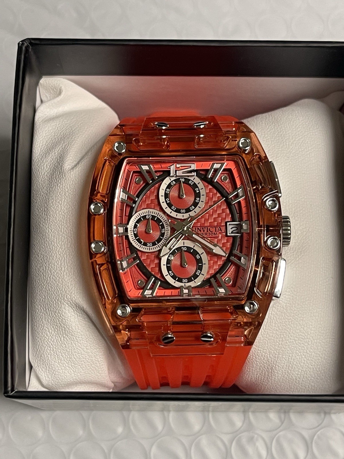 Invicta S1 Rally Men’s Watch – 42mm, Red & Silver,new.