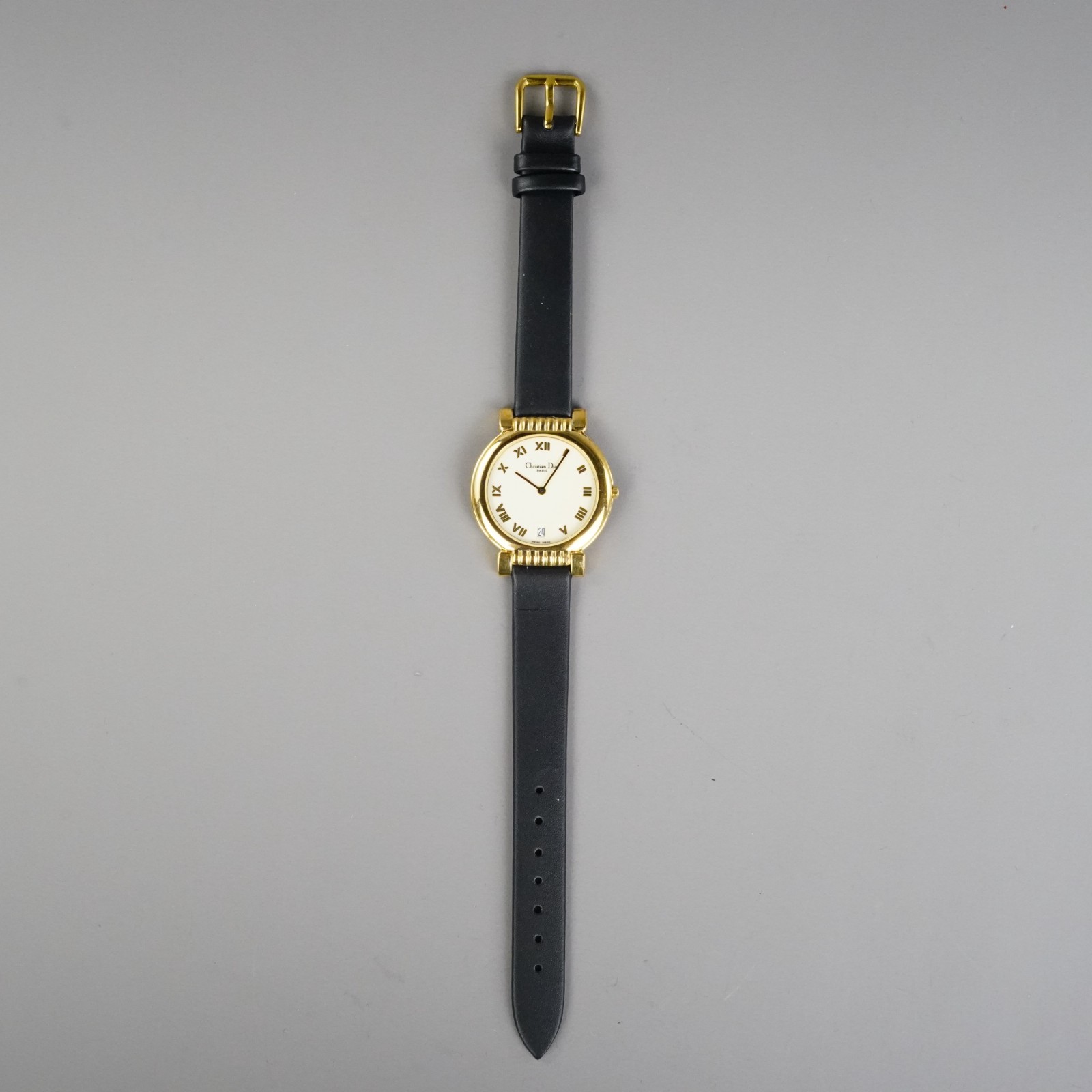 Christian Dior Vintage Unisex Watch 45.125 Gold 32mm New Battery New Band