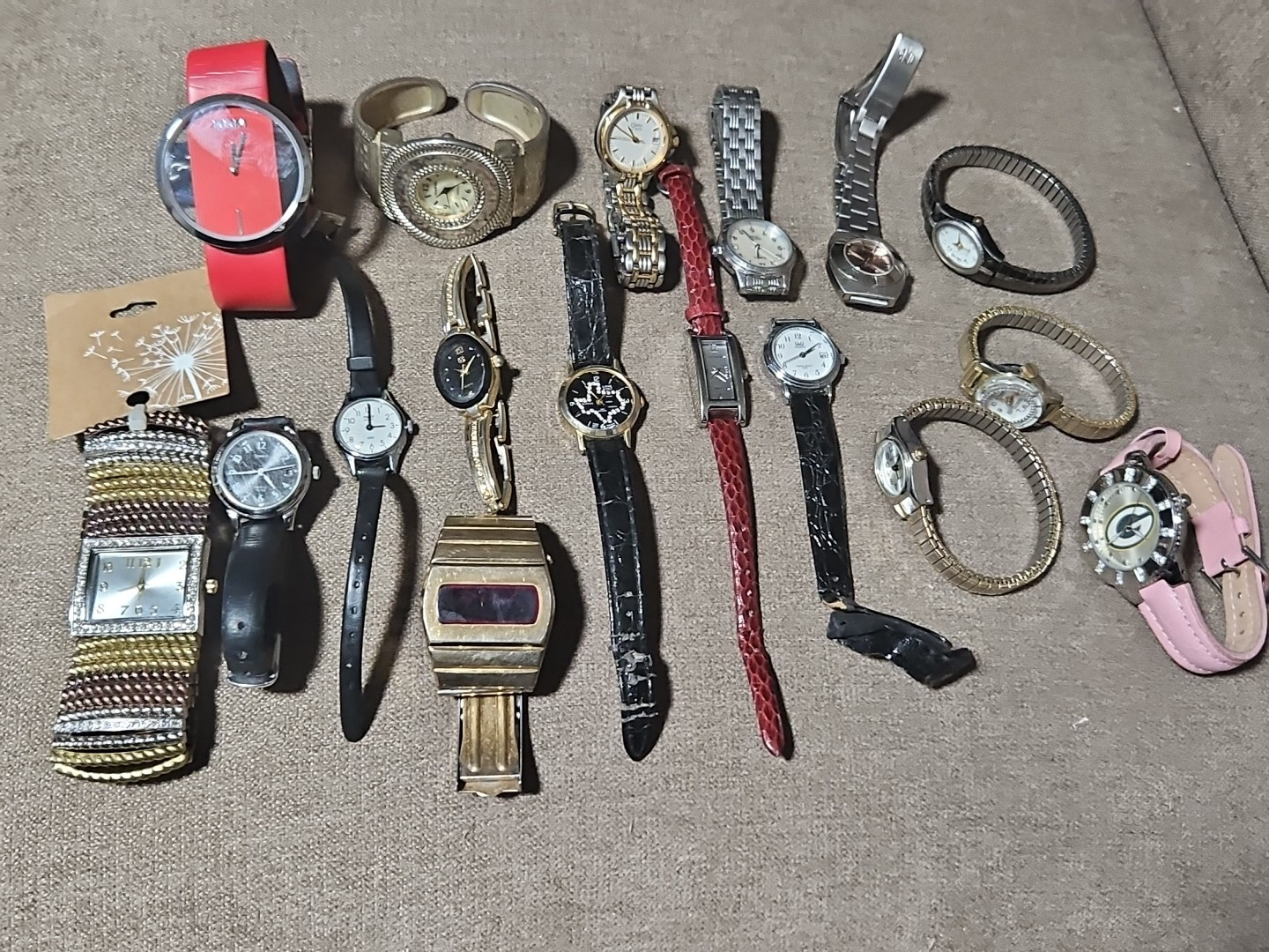Dom Timex Narmi Classic Waltham Bulova Texas Green Bay Packers Womens Watch Lot