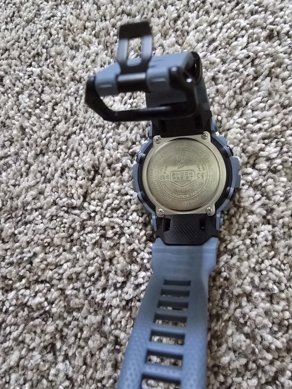 New Casio G-Shock GBA800UC-2A Ana-Digital Gray / Blue Resin Men’s Wristwatch