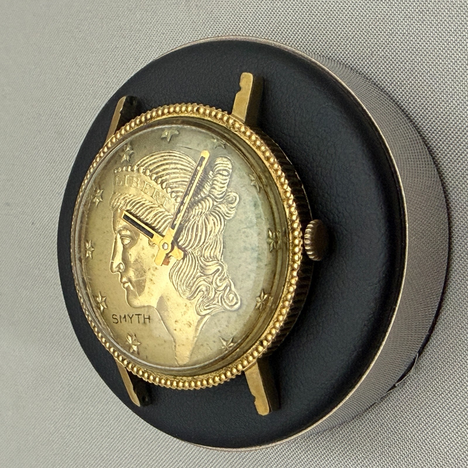 Gallet Racine Liberty Gold Coin Watch (plated) 17j Coin Edge Case