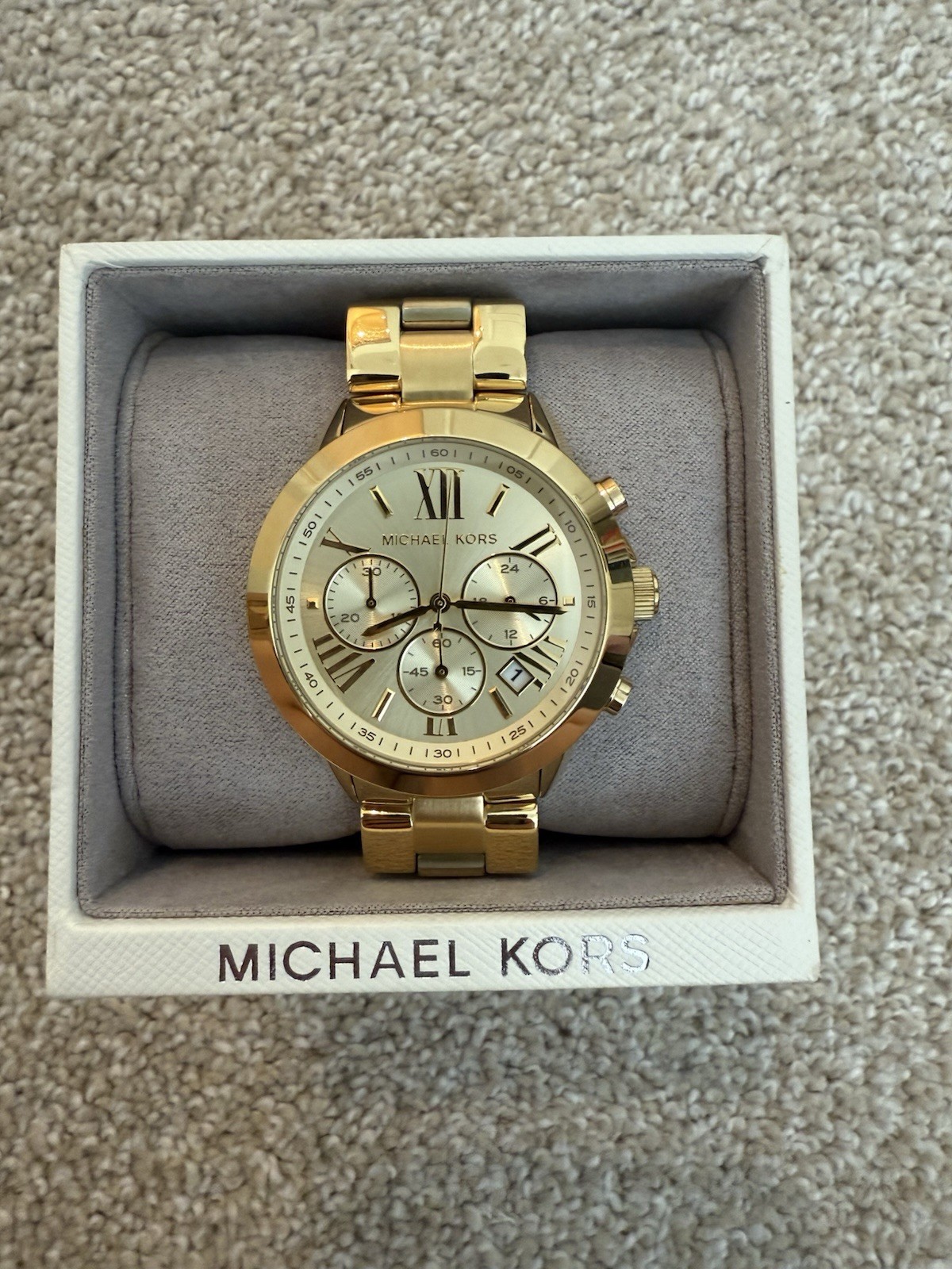 Women’s Michael Kors Gold-Tone Wrist Watch w/ Box