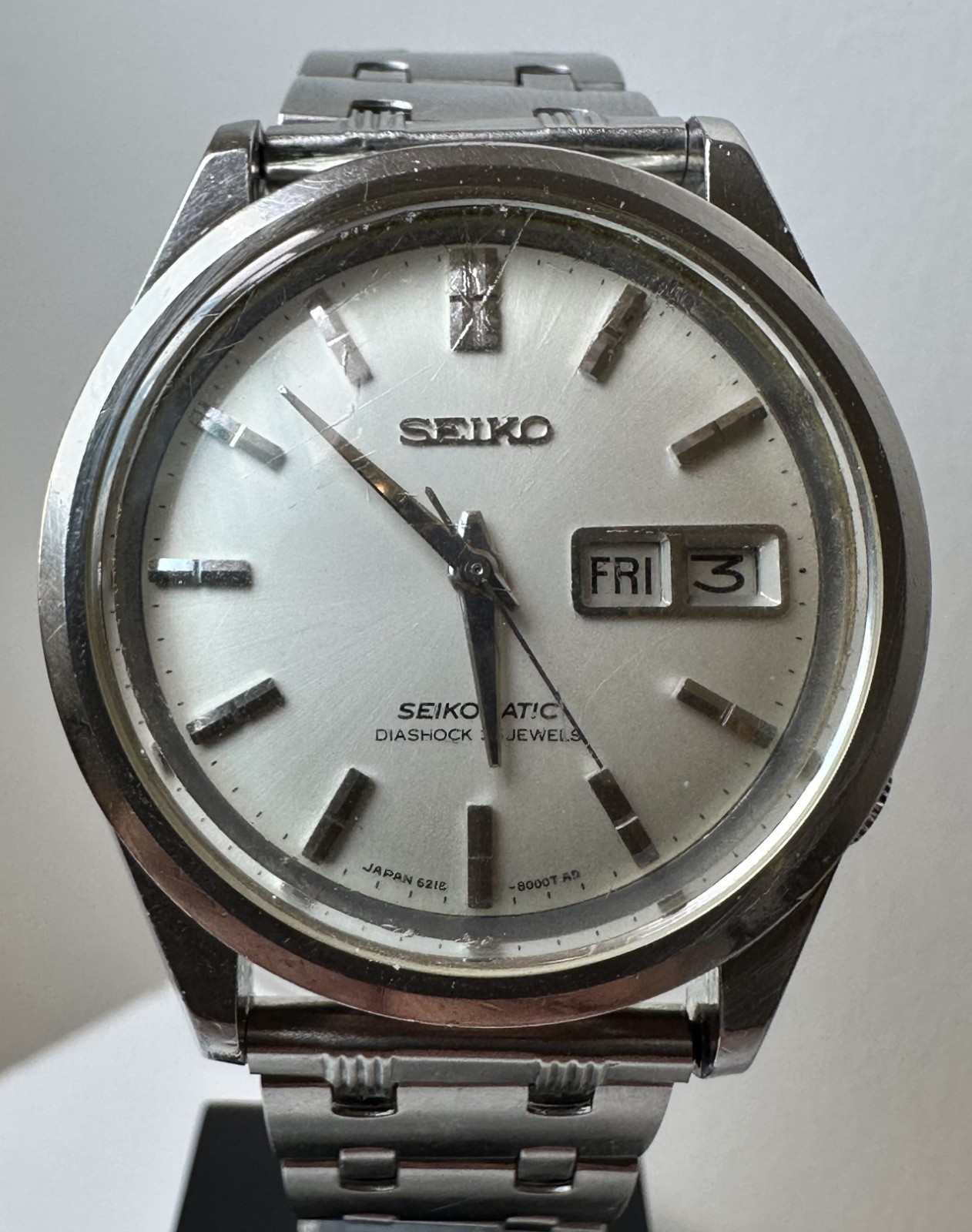 RARE Vintage 1960s Seiko Seikomatic Diashock 6218-8000 35J Automatic Men’s Watch