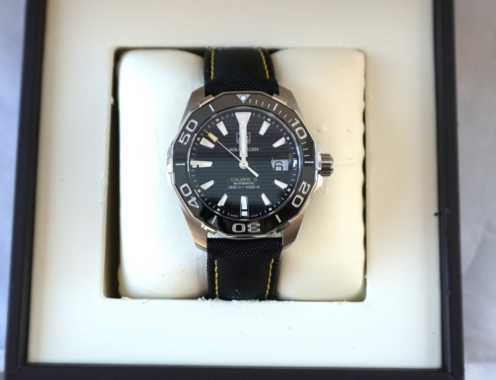 TAG Heuer Aquaracer 300M Automatic WAY211A.FC6362 Black Ceramic Bezel Full Set