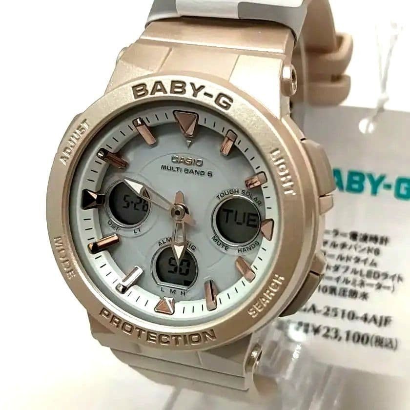 New CASIO BABY G BGA 2510 4AJF Wristwatch with New Casio Baby G Ana Digi Wristwa