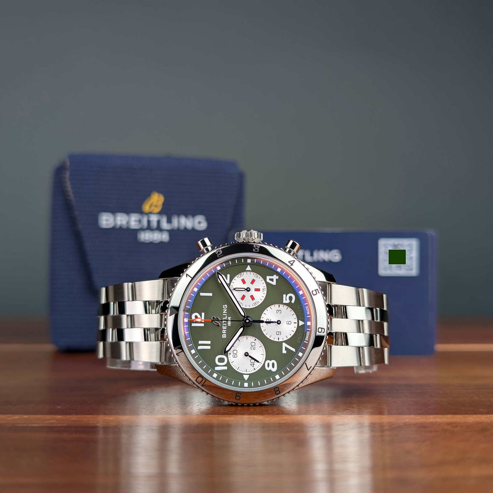 2025 Virtually Unworn Complete Set Breitling Classic AVI Chronograph 42
