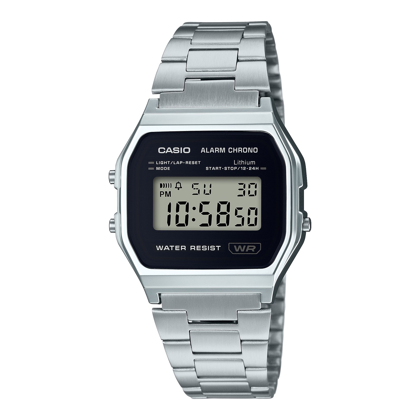 CASIO A-158WEA-1EF Digital Vintage Men Women Unisex Classic Steel Watch
