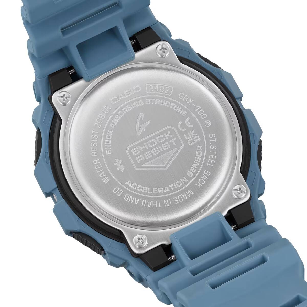 CASIO G SHOCK G LIDE GBX 100 2A Light Blue Men’s Watch with Bluetooth