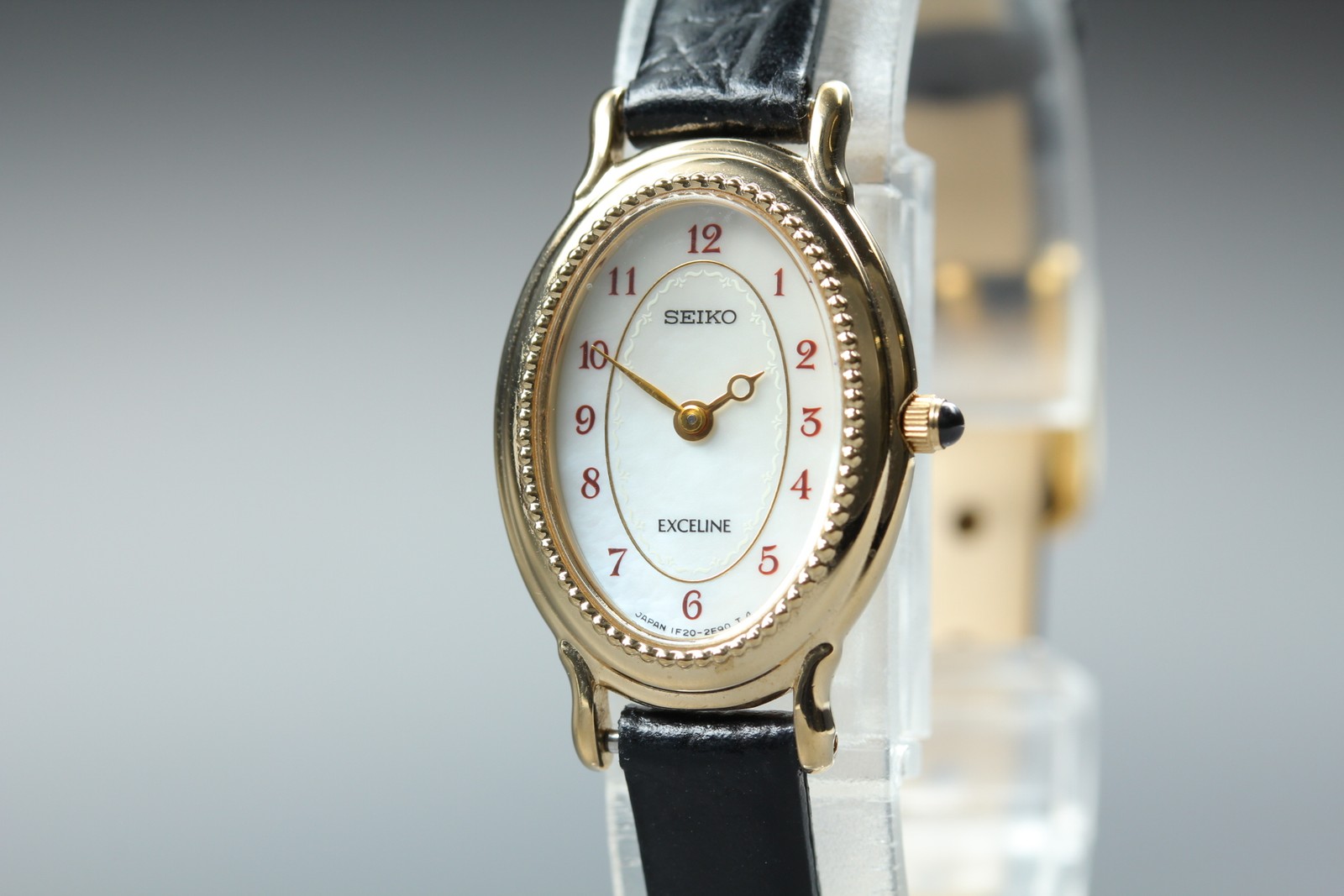 SEIKO Exceline 1F20-6A4A 19mm White Dial Quartz Womens Watch JAPAN Near MINT