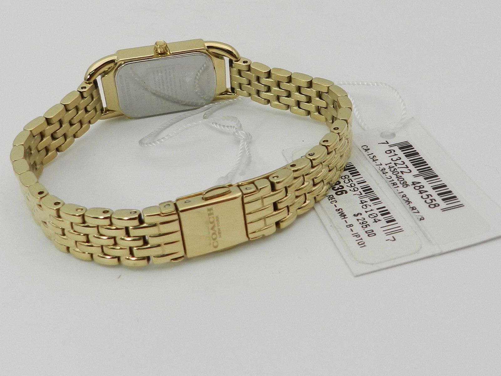 COACH Women’s Cadie Gold-tone Bracelet Watch 17.5mmX28.5mm 14504036
