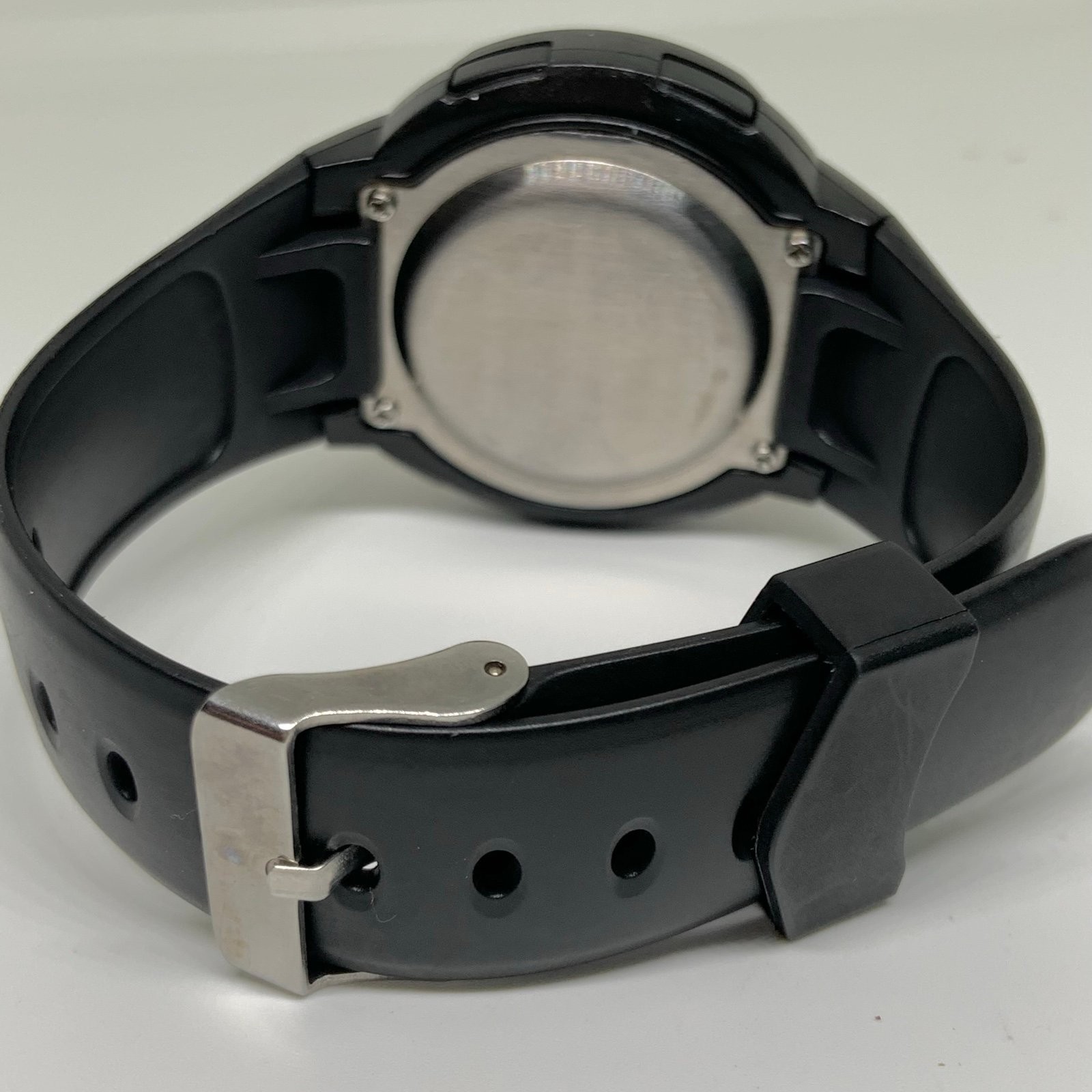 Men’s Digital watch multifunction black tone 43mm quartz silver red running
