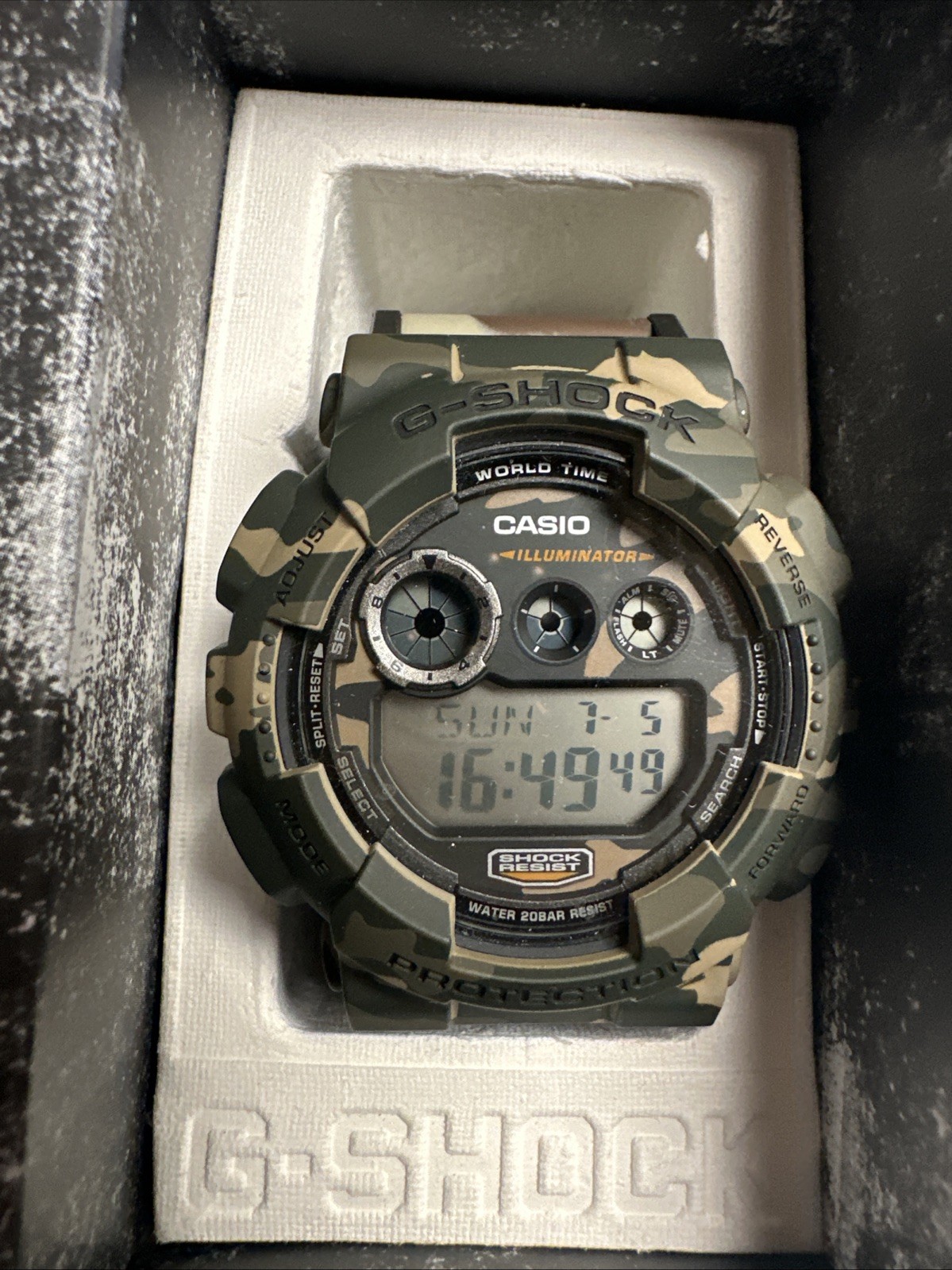 CASIO: G-Shock GD120CM-5CR – Brown Camouflage Multifunction Men’s Watch 2 Bands