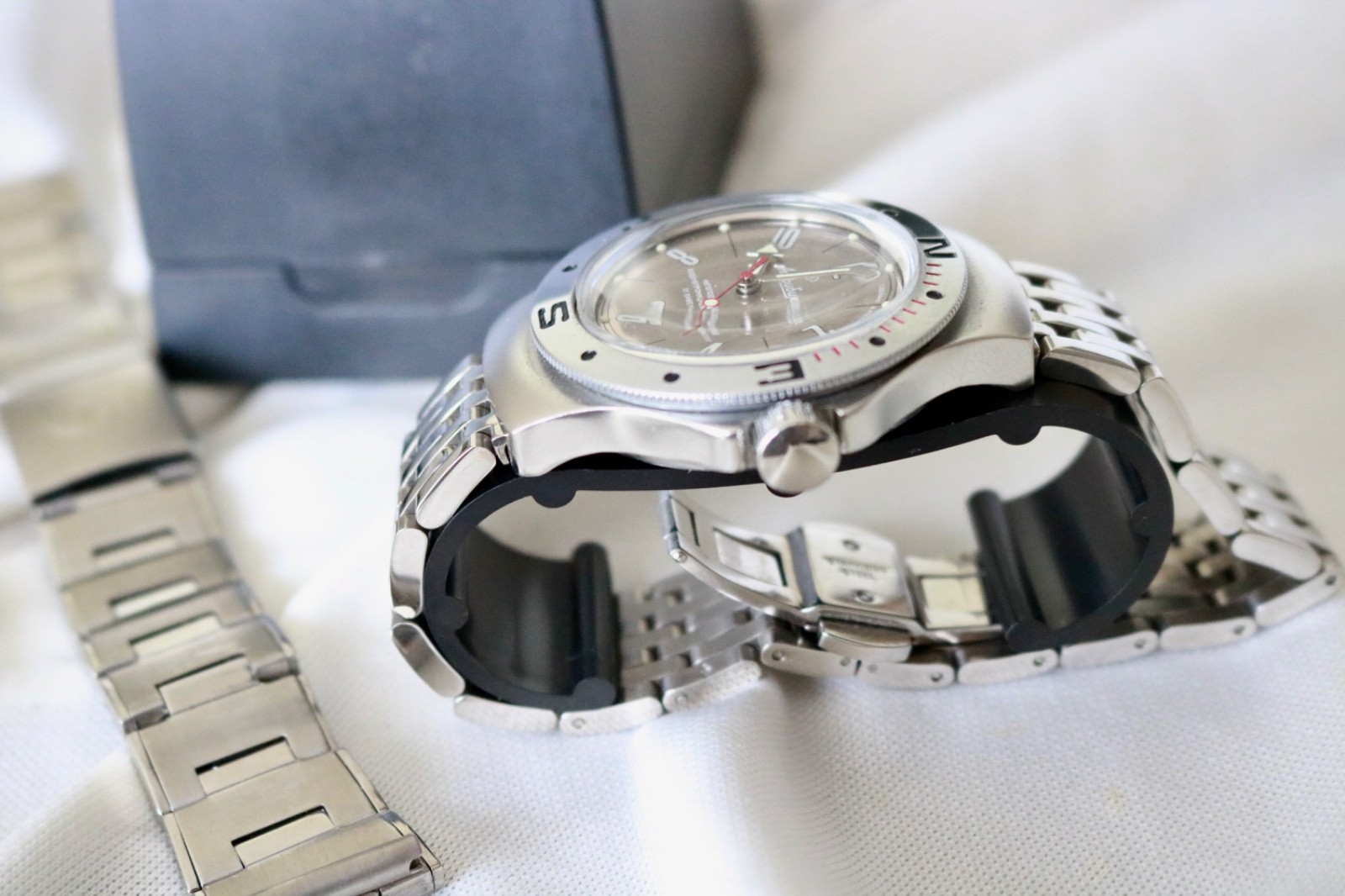 Vostok Amfibia Automatico 2416B With Extra Bracelet Tested Works Rare