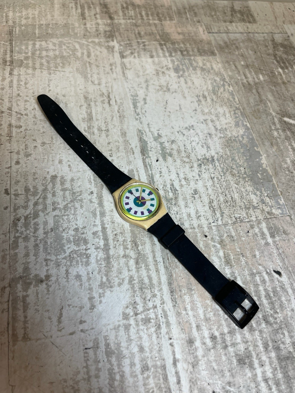 1989 GW113 ALPINE MODEL UNISEX SWATCH WRIST WATCH Working Vintage Swatch
