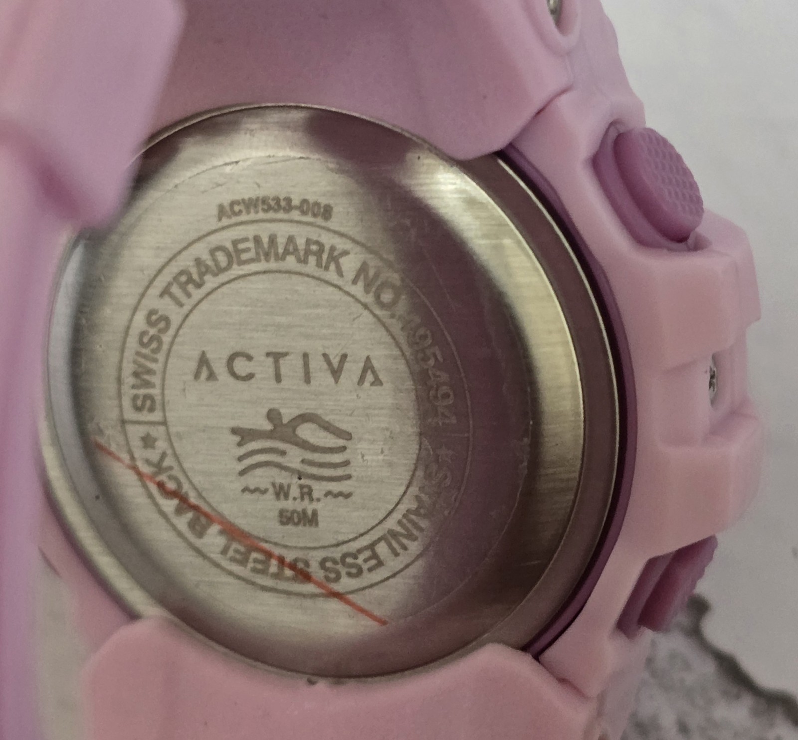 Activa X Invicta Digital Essentials Lady Watch 46mm Pink Purple ACW533-008 New