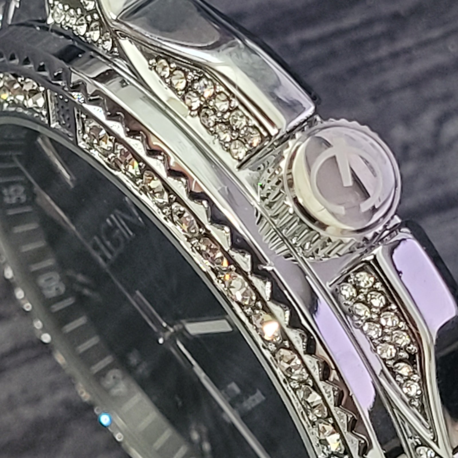 Rare Elgin Diamond Bezel Paved Mens Watch Authorized Dealer