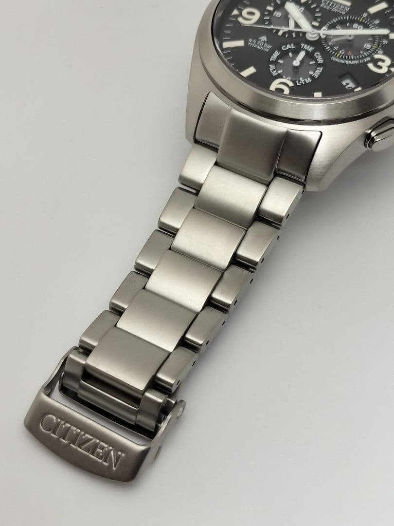 Citizen Promaster Land E610 Radio Solar Titanium Silver Watch Japan 0713613