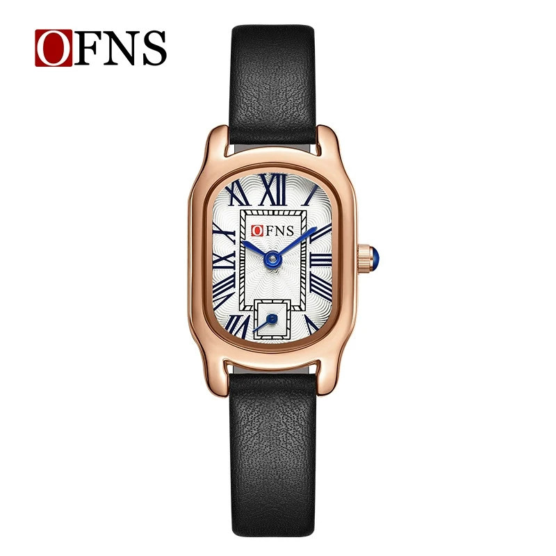 Trendy and exquisite small square dial quartz waterproof women’s watch
