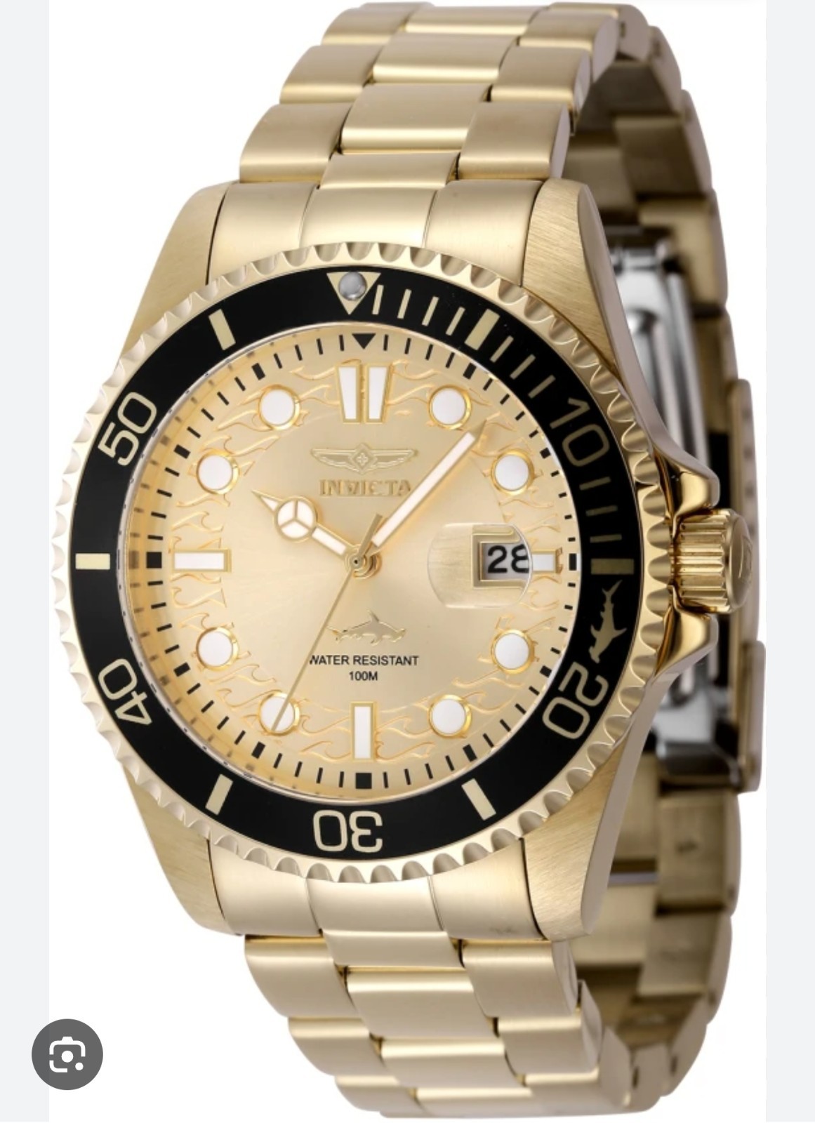 Invicta 30025 Pro Diver Men’s 43mm Watch – Gold