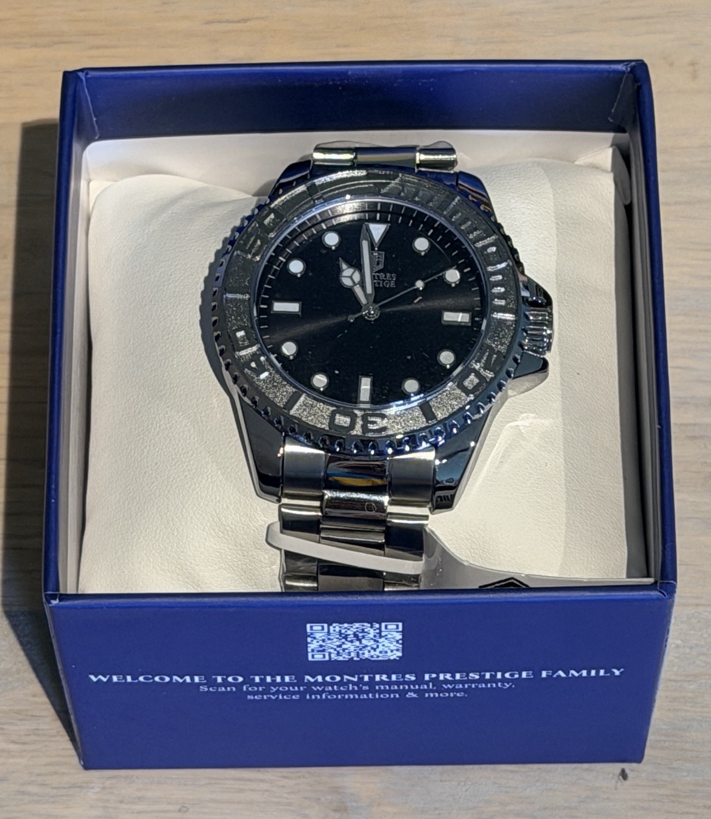 Montres Prestige X Watch Black Dial Stainless Steel Band (MPW-0267) – MSRP $129