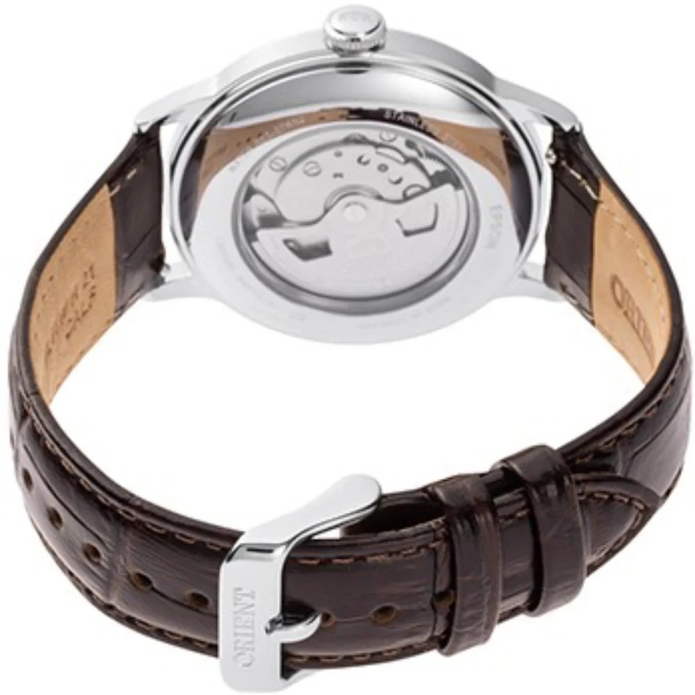 Orient Bambino Men’s Watch RA-AC0026R30B Classic Bordeaux Dial Leather Strap 30M
