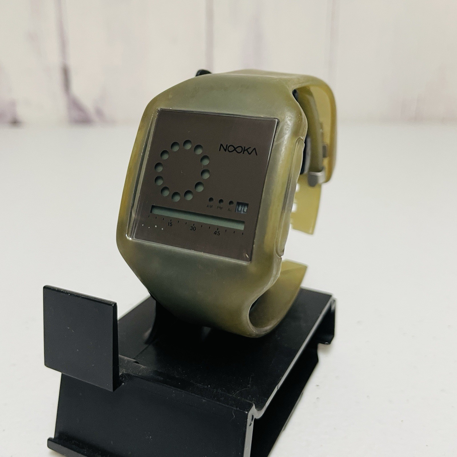 Mindstyle NOOKA Green Zub Zoo Men’s Digital Wide Rubber Watch