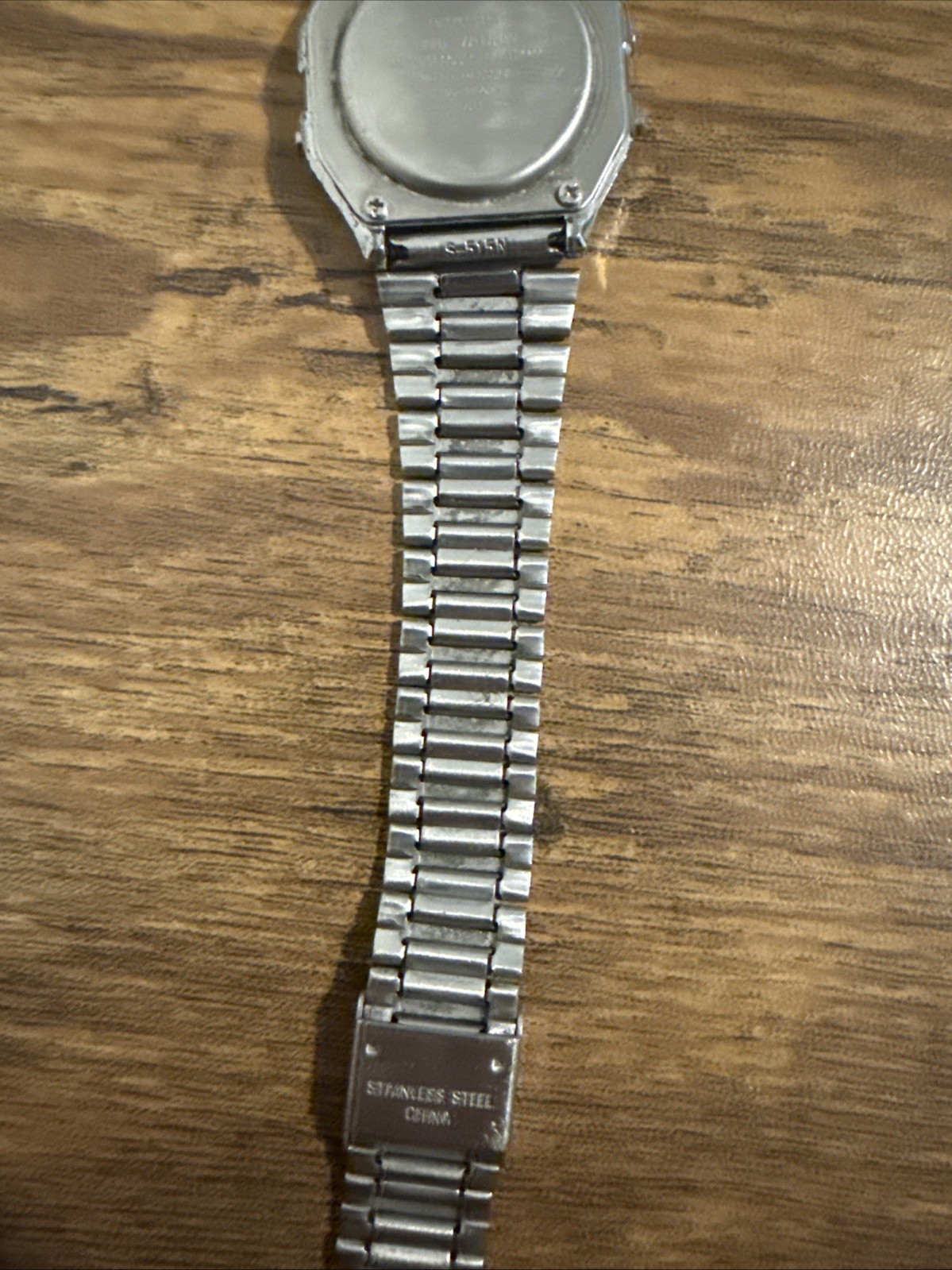 Casio A158W Digital Alarm Chrono Quartz Stainless Steel Bracelet Watch WORKS