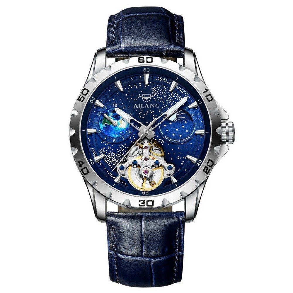 AILANG High Grade Business Sapphire Glass Tourbillon Automatic Mechanical Watch