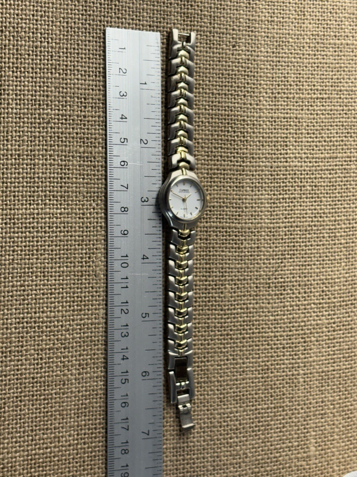 Caprice Ladies Quartz Watch Brushed Silver And Gold tone **new Battery