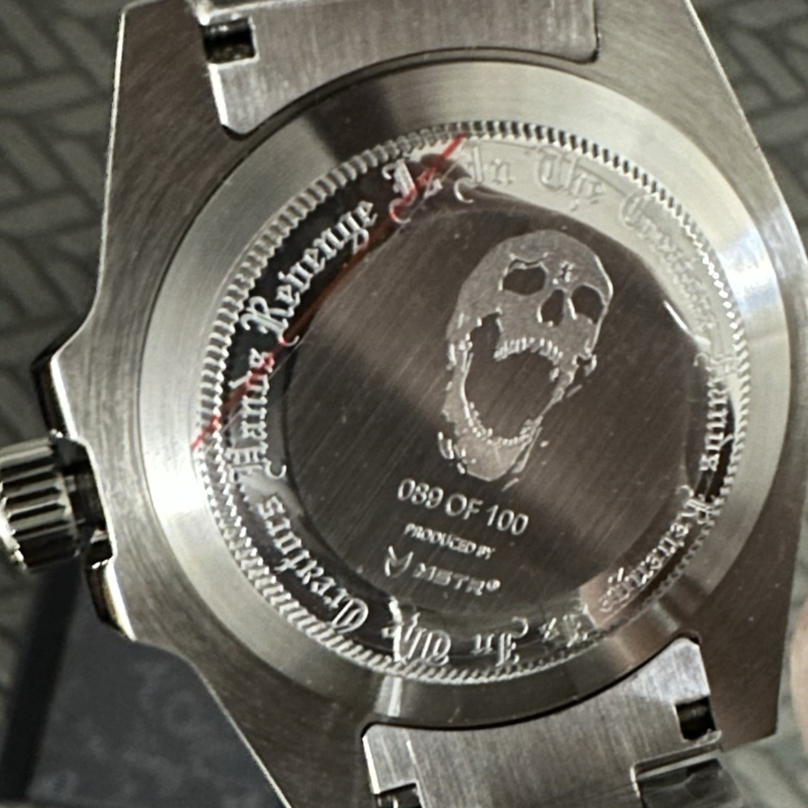 XXXTENTACION REVENGE Limited Edition Chrome Black Watch 89/100
