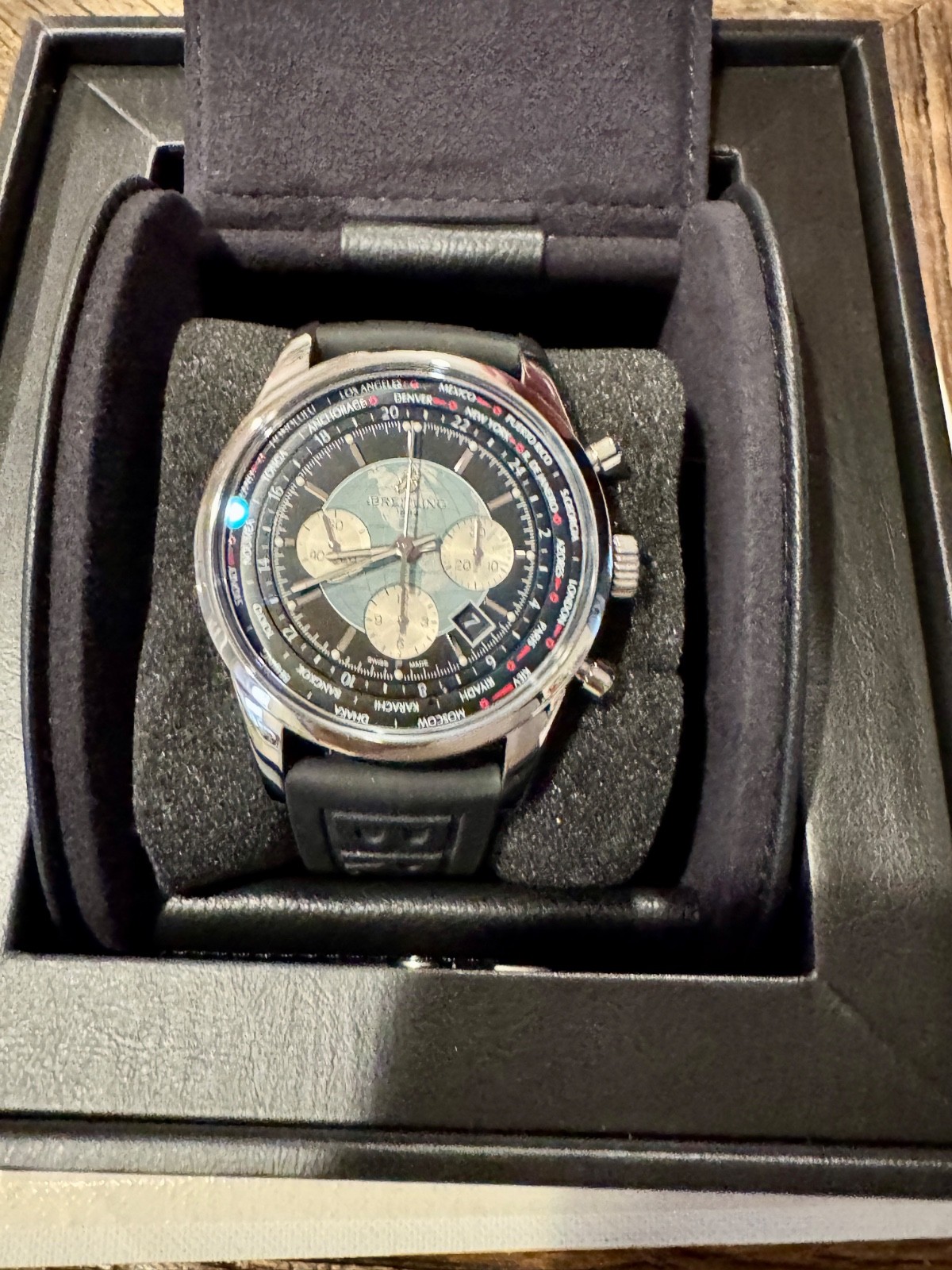 breitling transocean chronograph AB0610 B01 In House 43MM Deployant