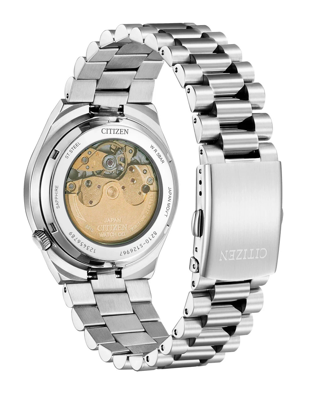 Citizen Tsuyosa NJ0150-81Z Mens Stainless Steel Automatic Dial Wristwatch 40 mm