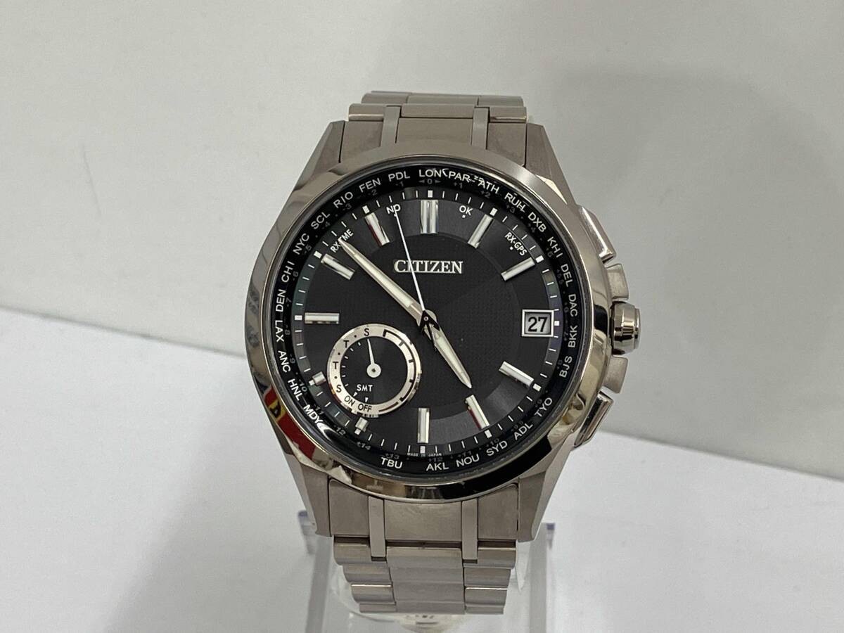 Citizen F150-T021581 Titanium 42mm Gray Dial Solar Wristwatch