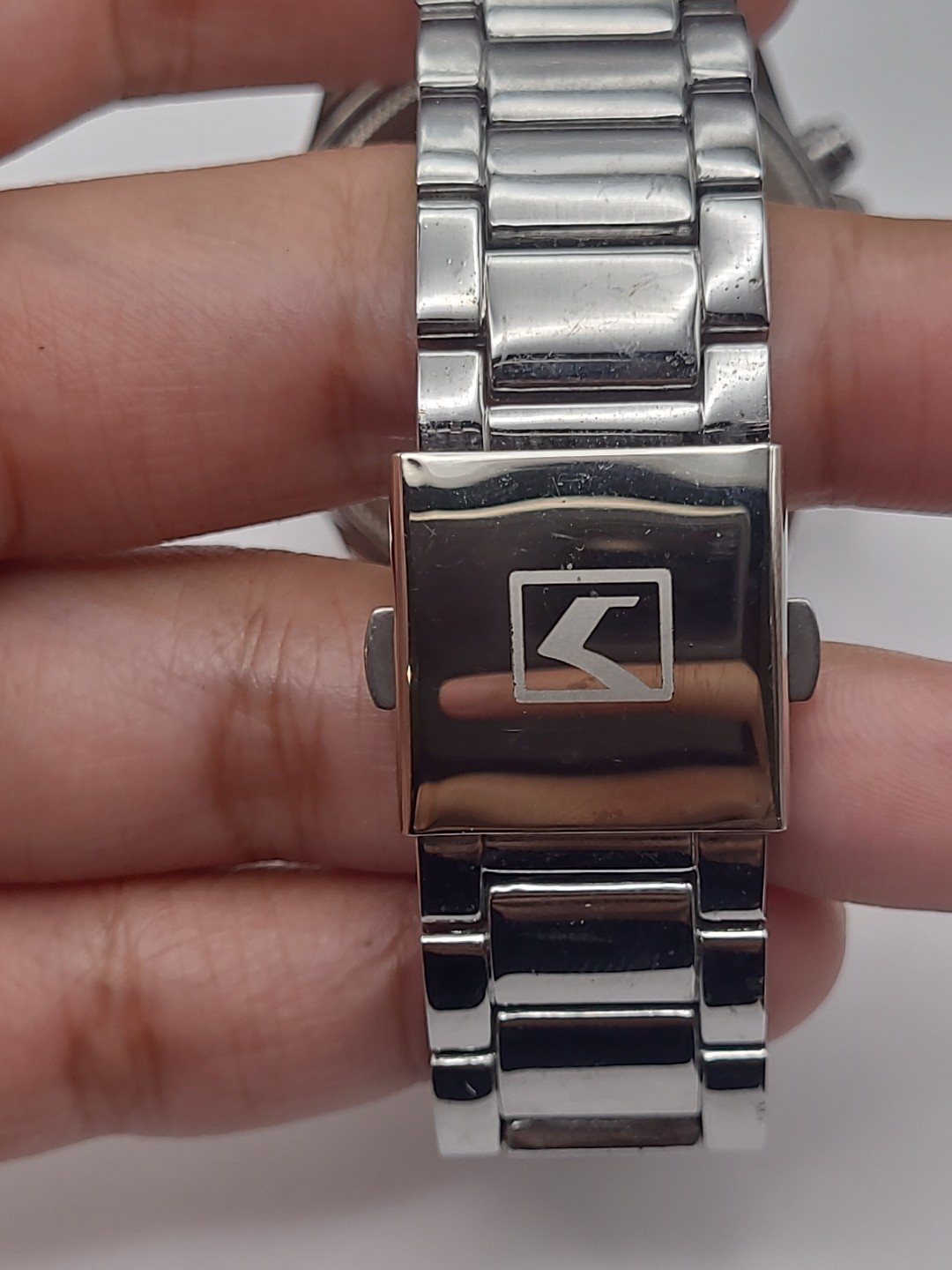 Curren M-8275 Men’s Analog Watch Silver Case Faux Multi Dial New Battery Working