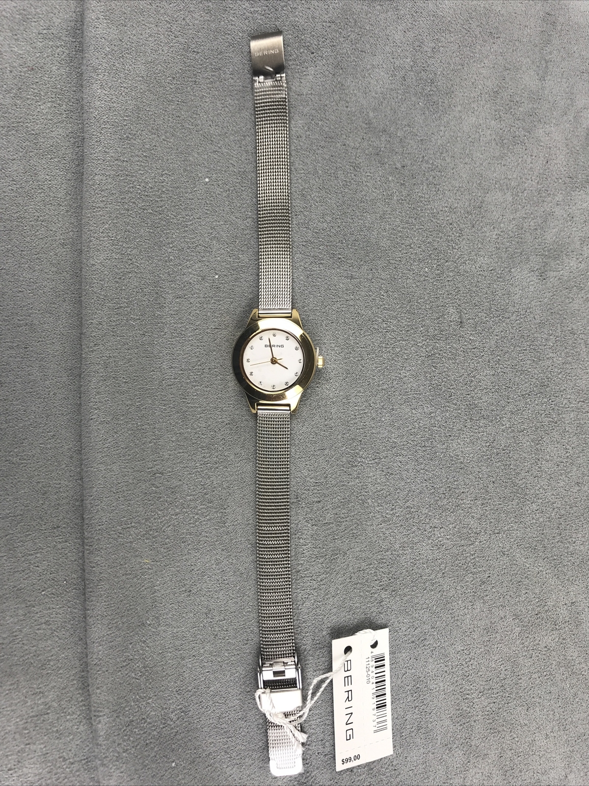 NEW BERING 11125-010 WOMEN’S WATCH SILVER MESH BAND 25MM w/TAG