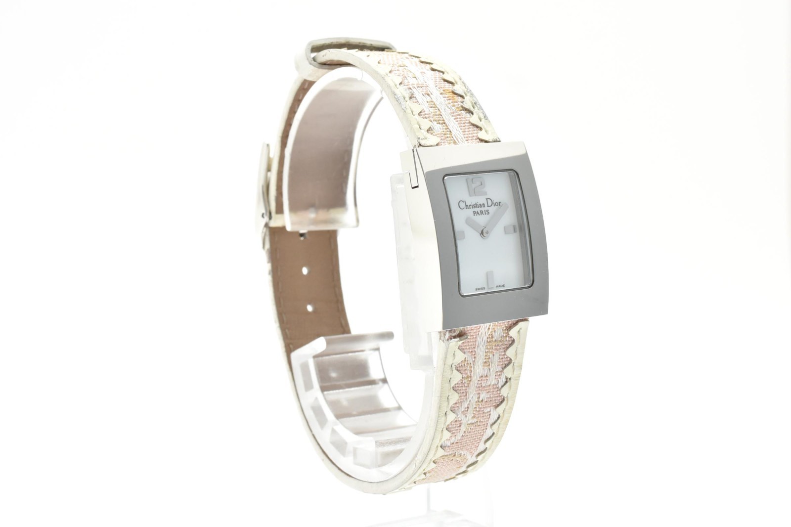 [N MINT /Box] Christian Dior D78-109 White Shell Dial 19mm Ladies Watch JAPAN