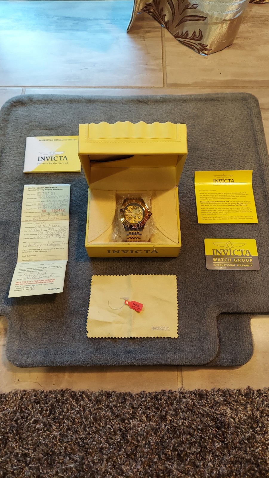 INVICTA Model No. 5118 Skeleton Watch