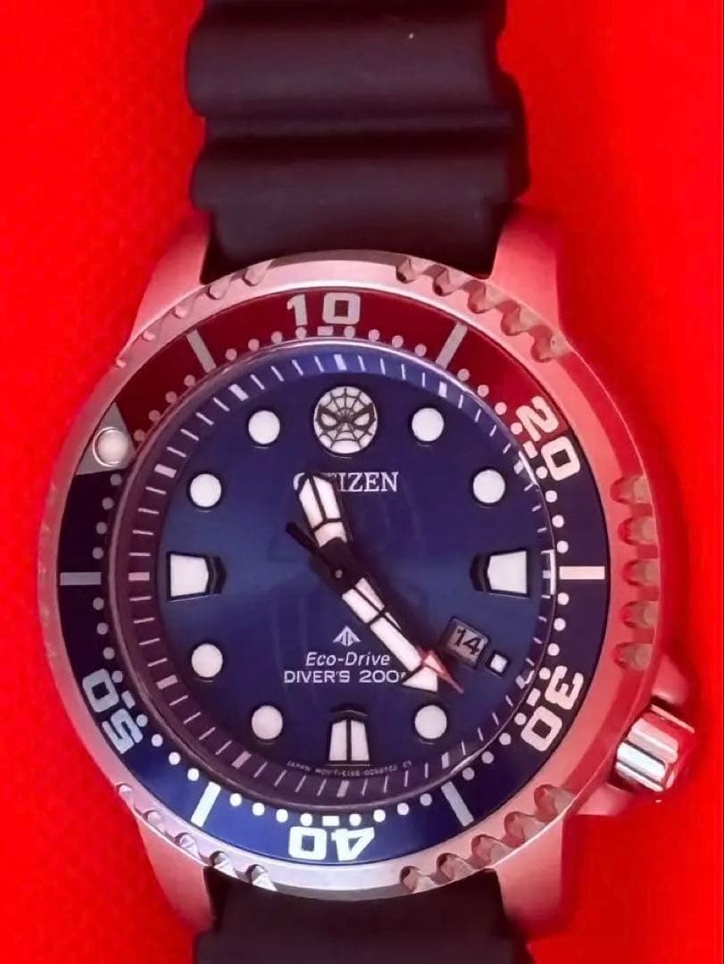 CITIZEN Promaster Marvel Spider-Man BN0250-07L Eco-Drive Diver 200M Men Watch