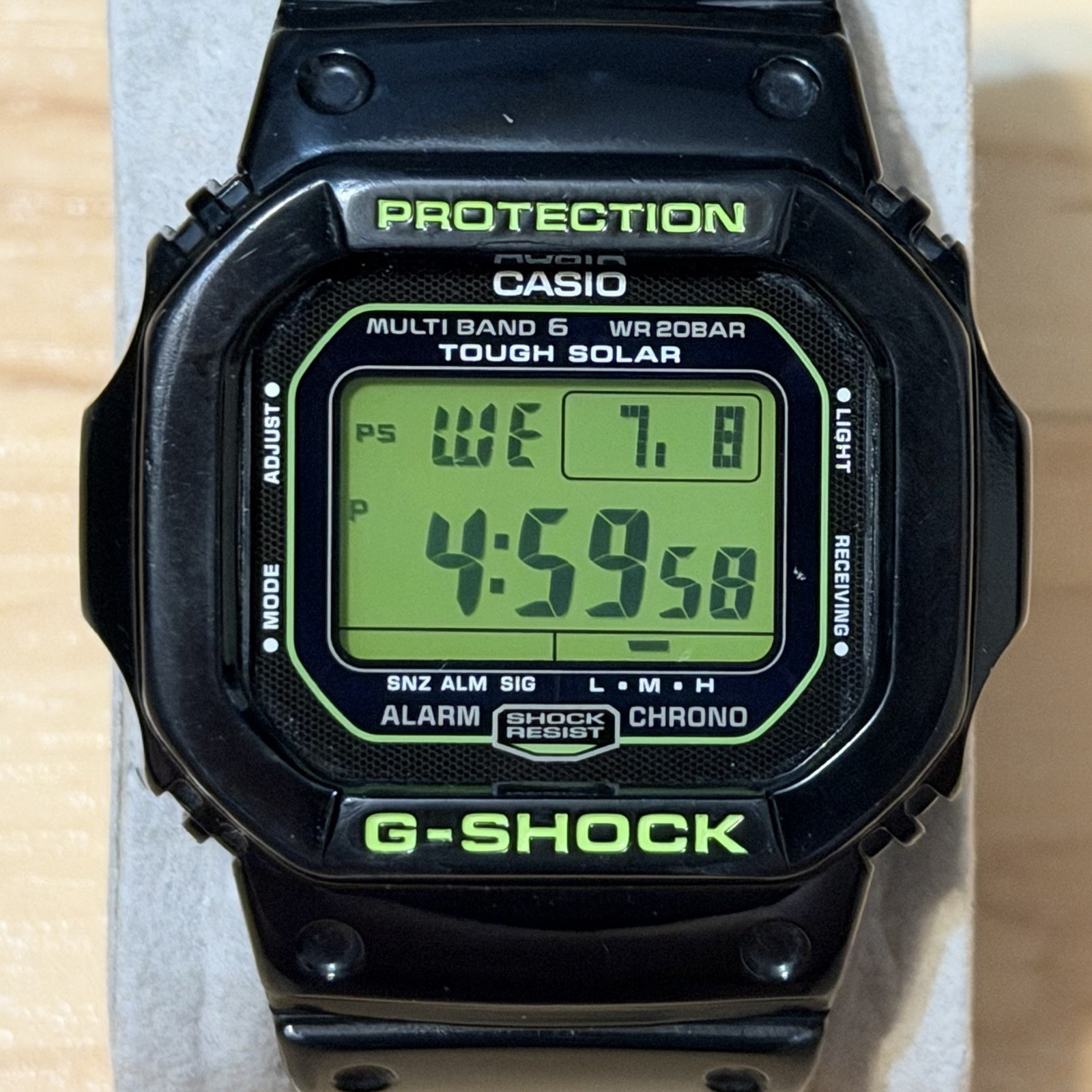 Casio G-Shock GW-M5610B-1 “Zombie” Tough Solar Atomic Square Digital Watch 5610