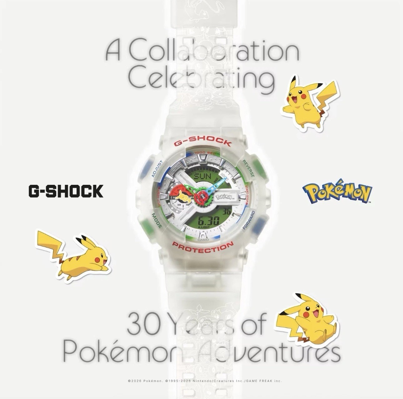 CASIO Pokémon x G-SHOCK GA-110PKM-7A Pokémon Collaboration Model IN HAND
